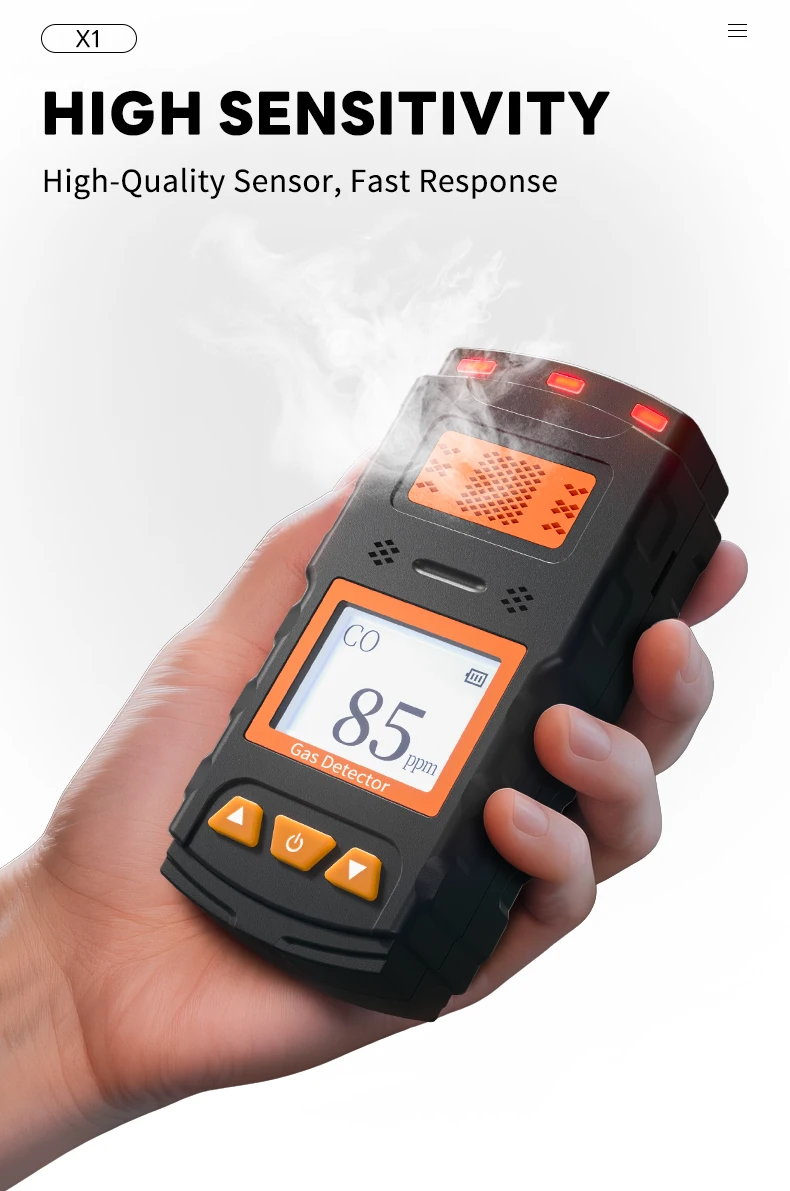 Carbon Dioxide Portable CO2 Gas Detector Gas Leakage Detector Gas Analyzer Aikesi