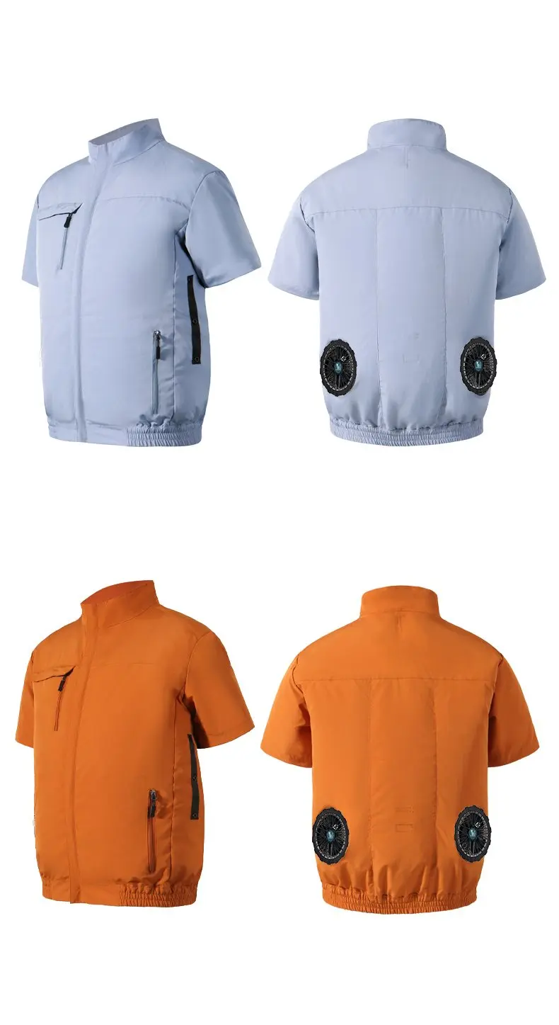 Summer 3 Fans 4 Fans Air Conditioning Cooling Vest Men Women Outdoor Jacket Sun Protection Windbreaker Travel Fishing Sports
