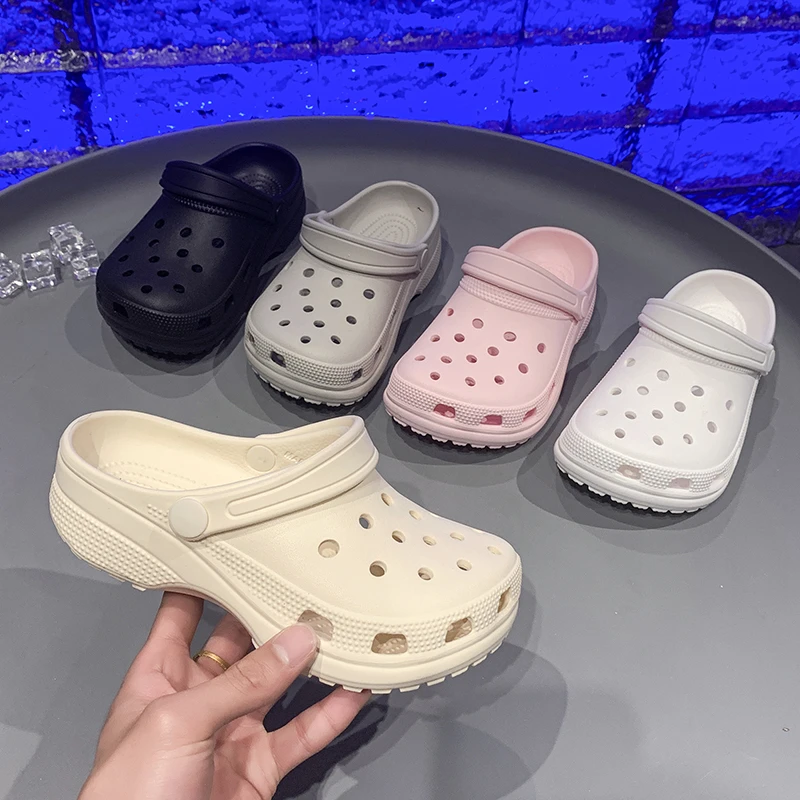 

Летние нескользящие сандалии с закрытым носком, детские сандалии с мягкой подошвой, простые легкие садовые туфли на толстой подошве для мальчиков и девочек