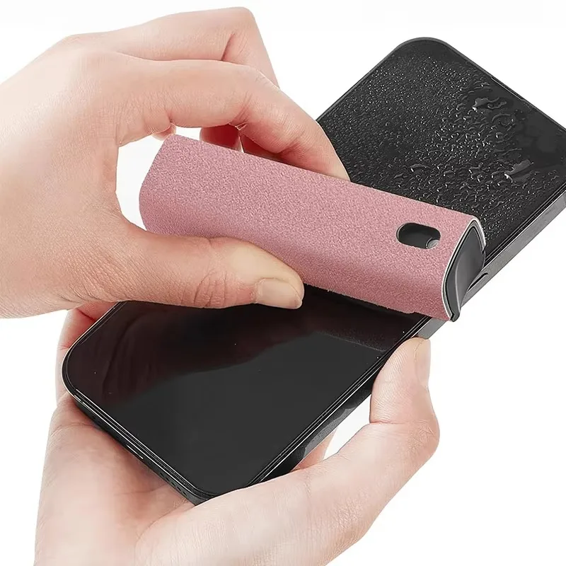 Multi-Function Screen Cleaner Kit, 2 in 1 Microfiber Cloth & Spray Dust Remover for Phone iPad Car Screen