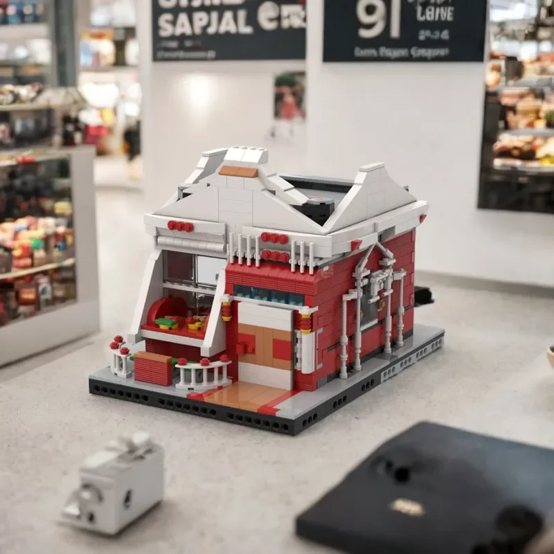 

1210PCS Sushi Bar Build Creative Building Blocks Toy Enhance Kids Operational Ability Creativity MOC Construction Birthday Gift