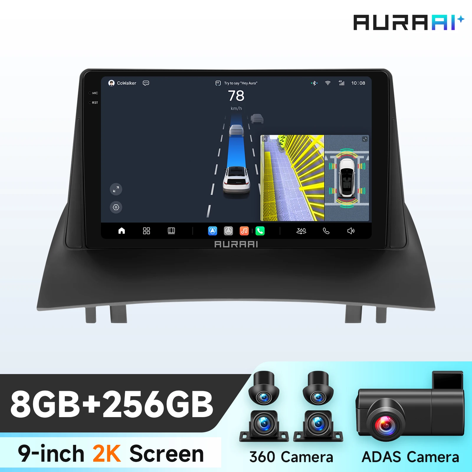 9 ''6115 Intelligent Scherm 2din Android Autoradio Multimedia Video Player voor Renault Megane 2 2002-2009 GPS Nav Carplay 4G RDS