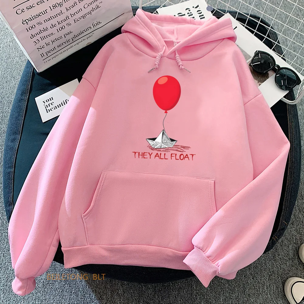 Horrorfilm StephenKing It Clown Sweatshirts Lange Mouw Dames_Men Winter Hoodies Casual Vrouwelijke Grafische Afdrukken Truien Tops