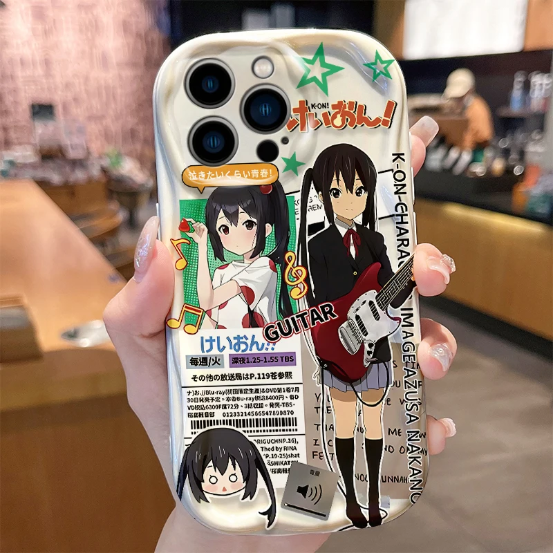 Anime Girls Wave Case for iPhone 16 15 14 Pro Max 13 12 Mini 11 XS X XR 8 7 Plus SE 2022 2020 Silicone Shockproof Cover Funda