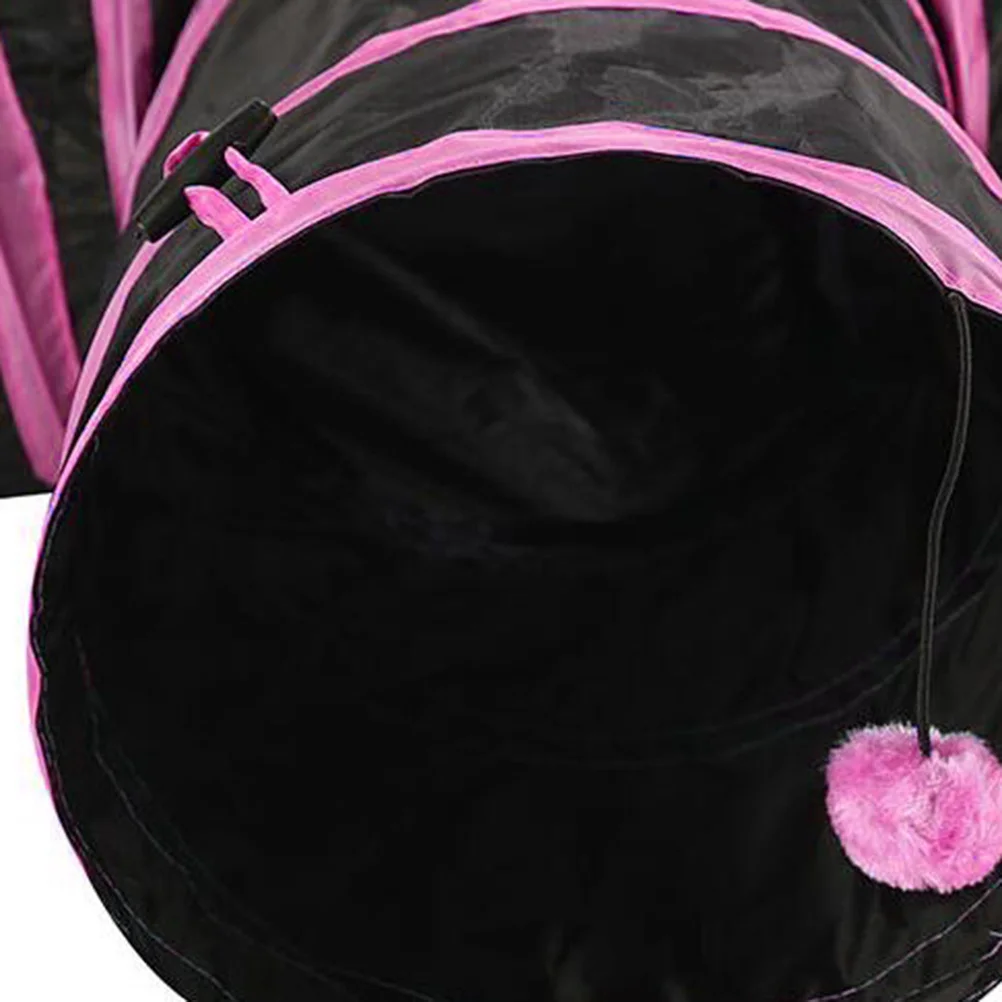 

Pet Tunnel Cat Foldable Interactive Tube For Cats Kitten Play Durable Small Space Saving Cat Tunnel Pet