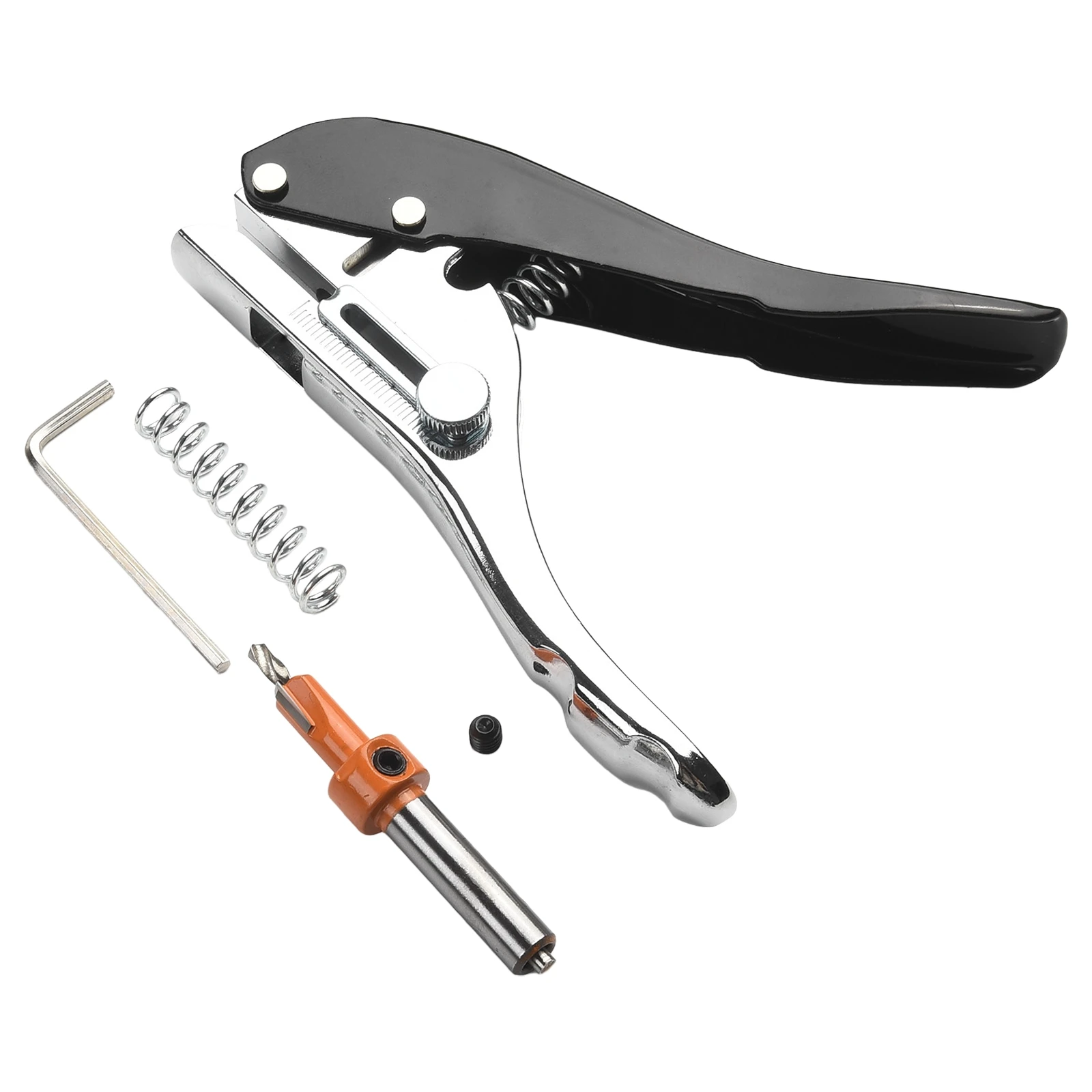 Ajustável Hole Punch Set para PVC Sealing Strip, Countersink Drill, Ferramenta de Carpintaria, 125mm, 4.92 '\', 2pcs por conjunto