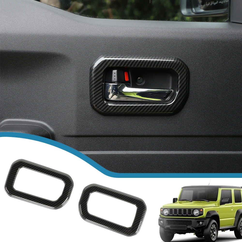 

Car Inner Door Handle Decoration Cover Trim Stickers Frame for Suzuki Jimny JB64 JB74 2019-2024 Interior Mouldings Accessories