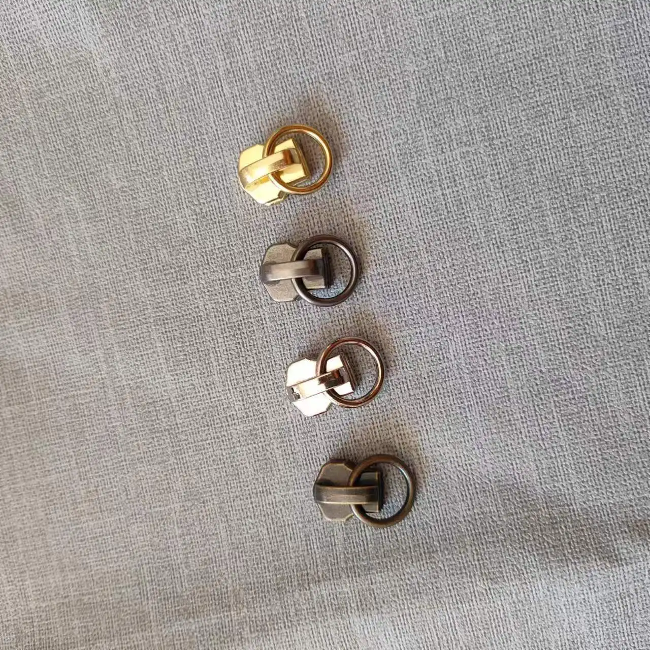 

YKK Genuine No. 5 Metal Unlocked Small Circle Zipper Head, Zipper Head for Luggage, Unlocked 10pieces