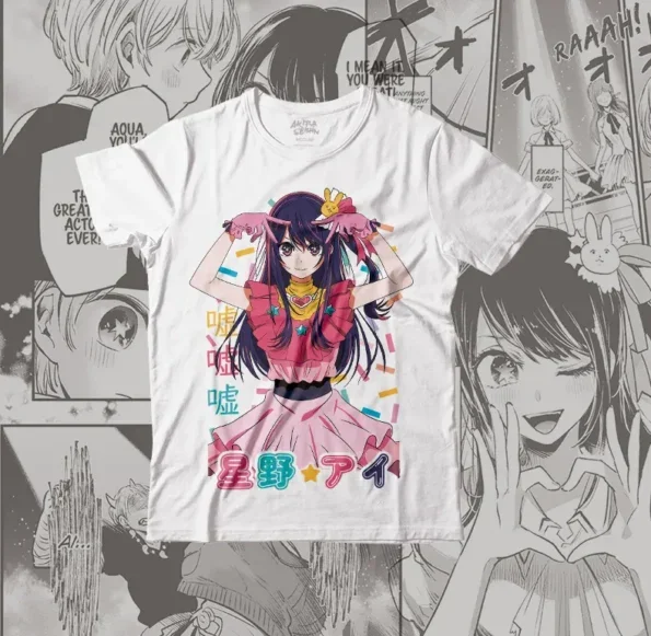 POLO ANIME OSHI NO KO – AI HOSHINO cotton shirt