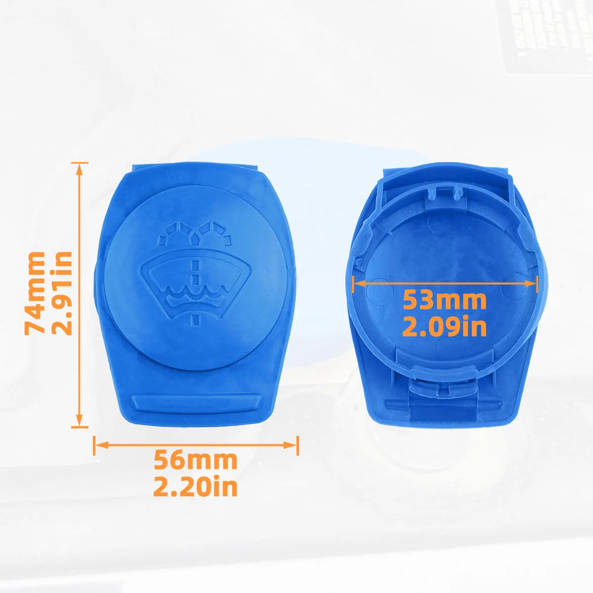 1 Stück Scheibenwischer-Waschflüssigkeitsbehälterdeckel passend für Audi A1 Q2 Porsche Cayenne VW Jetta Golf Seat Ateca Skoda, 3Q0955455, 18G955455A – Detail 6