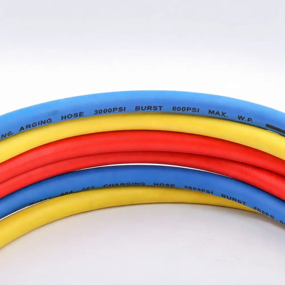 Refrigeration Charging Pipe HVAC Hose R134a R22 R410 AC Coolant Filler High Pressure Flexible Maintenance Tool