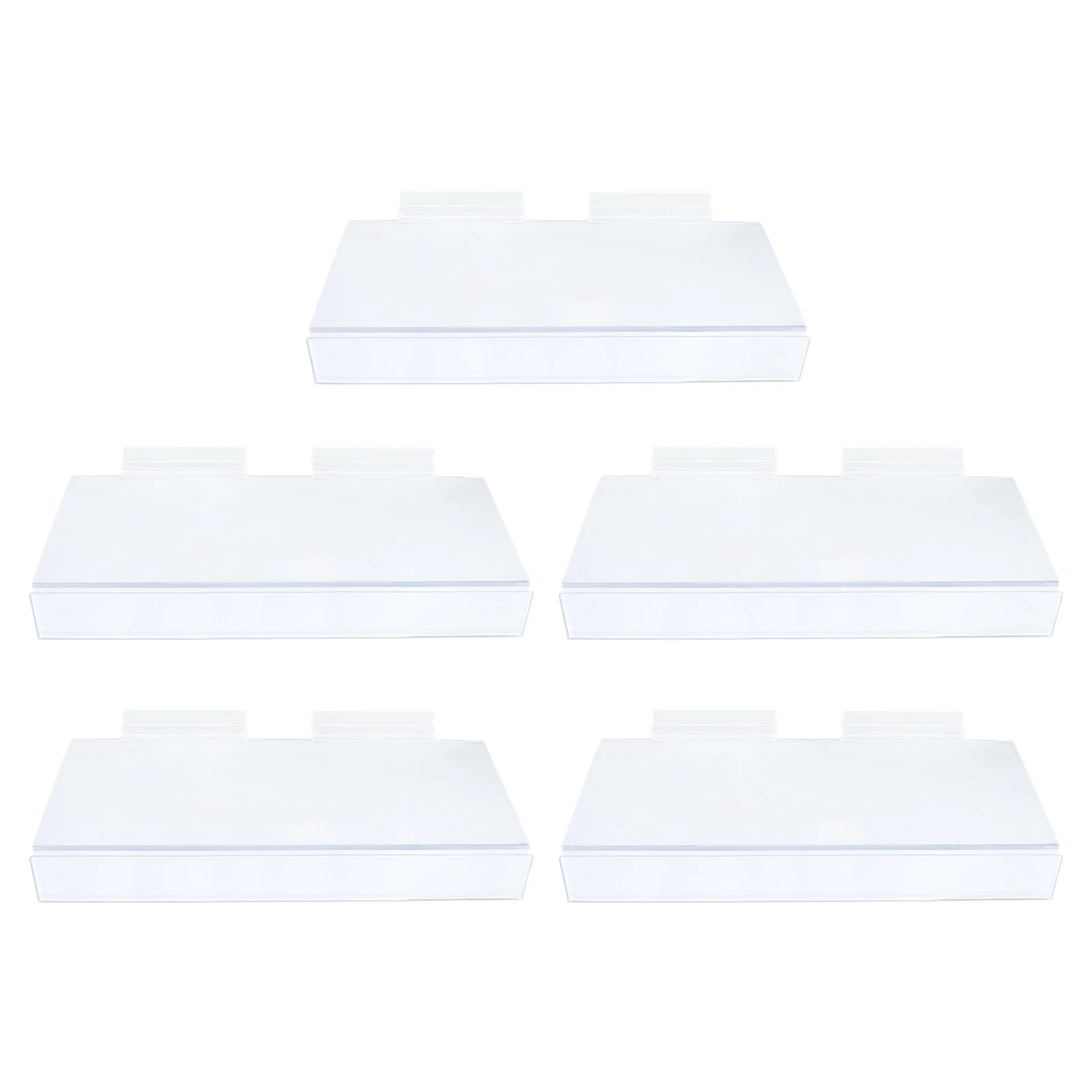 

5 Pcs Shoe Display Riser Rack Holder for Shopping Shoe Display Center Retail Store Sneakers S Transparent