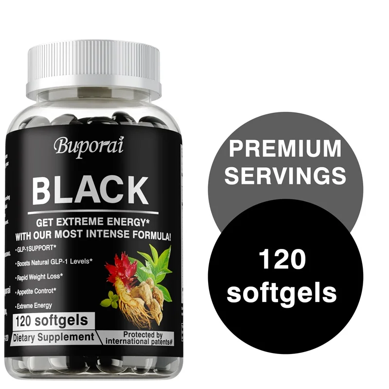 

Black - Supports Natural GLP-1, Healthy Weight Management, Appetite Control, Metabolism Promotion, and Immunity Enhancement