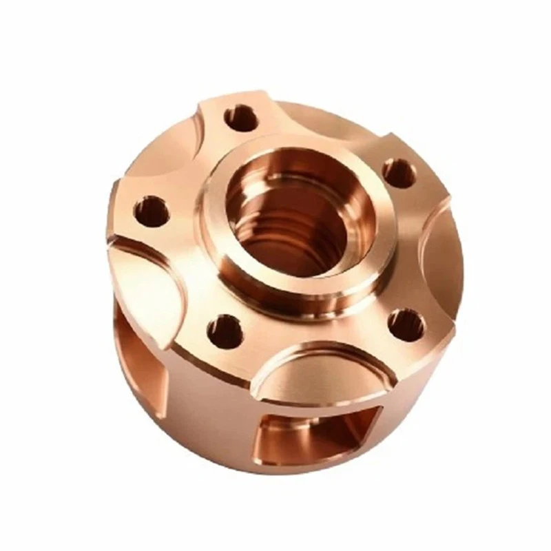 Custom CNC Turning Metal Copper Parts Precision Machined Components - Tailored Copper CNC Machining for Industrial Use
