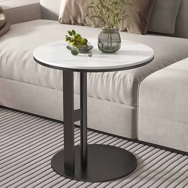 Legs Metal Side Tables Vintage Industrial Design Natural Camping Standing Side Tables Marble Colorful Mesas Bajas Home Furniture