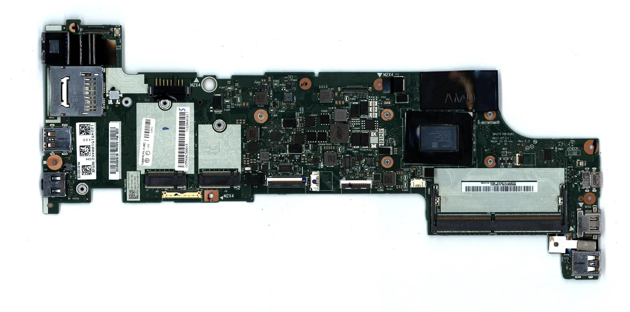 Lot DA275 motherboard NM-B361 untuk Lenovo Thinkpad A275 motherboard laptop dengan model AMD CPU A12-8830B DDR4 100% bekerja tes