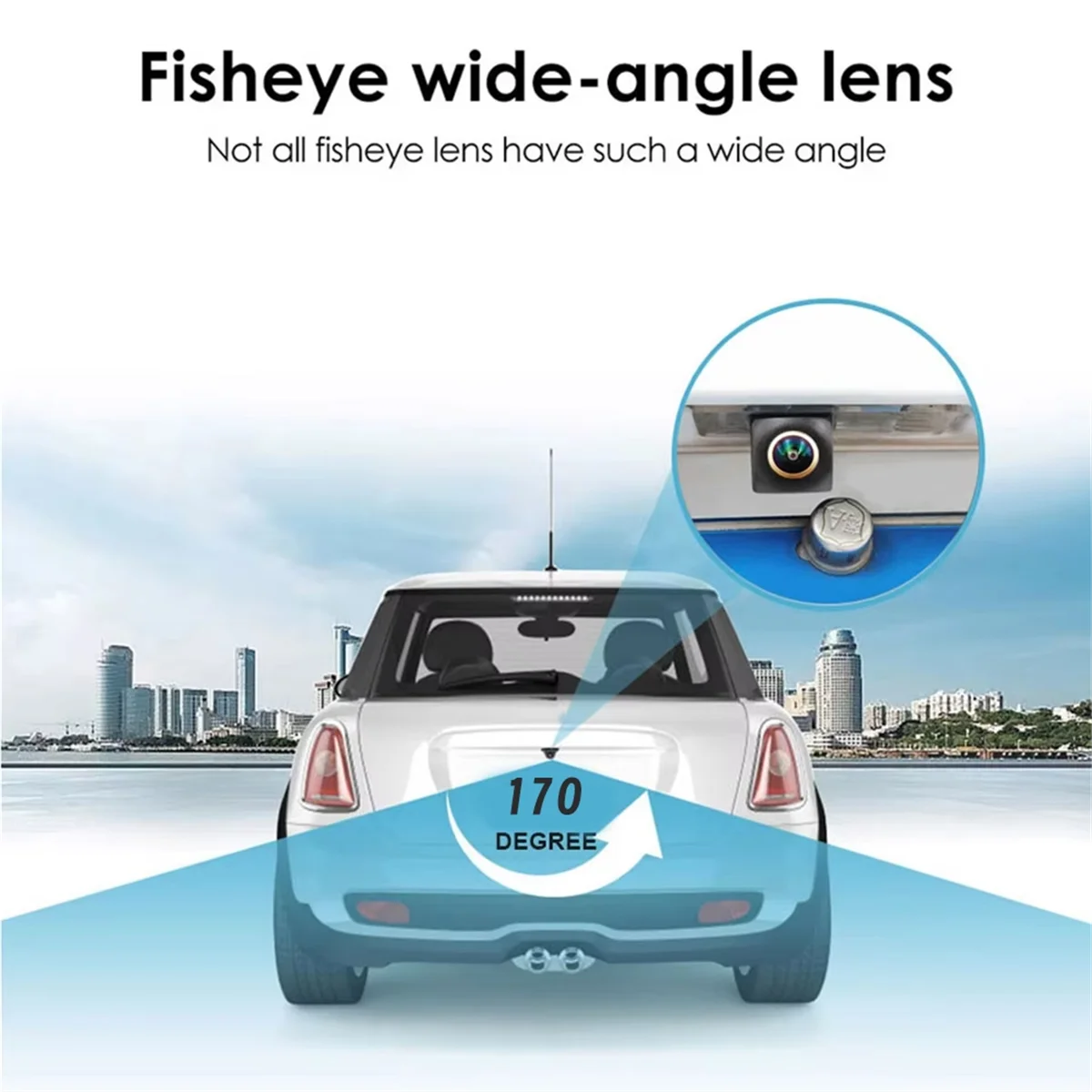 Car Rear View Camera AHD 1080P 170 Degree Fish Eye Lens Reverse Backup Camera Night Vision Waterproof Camera