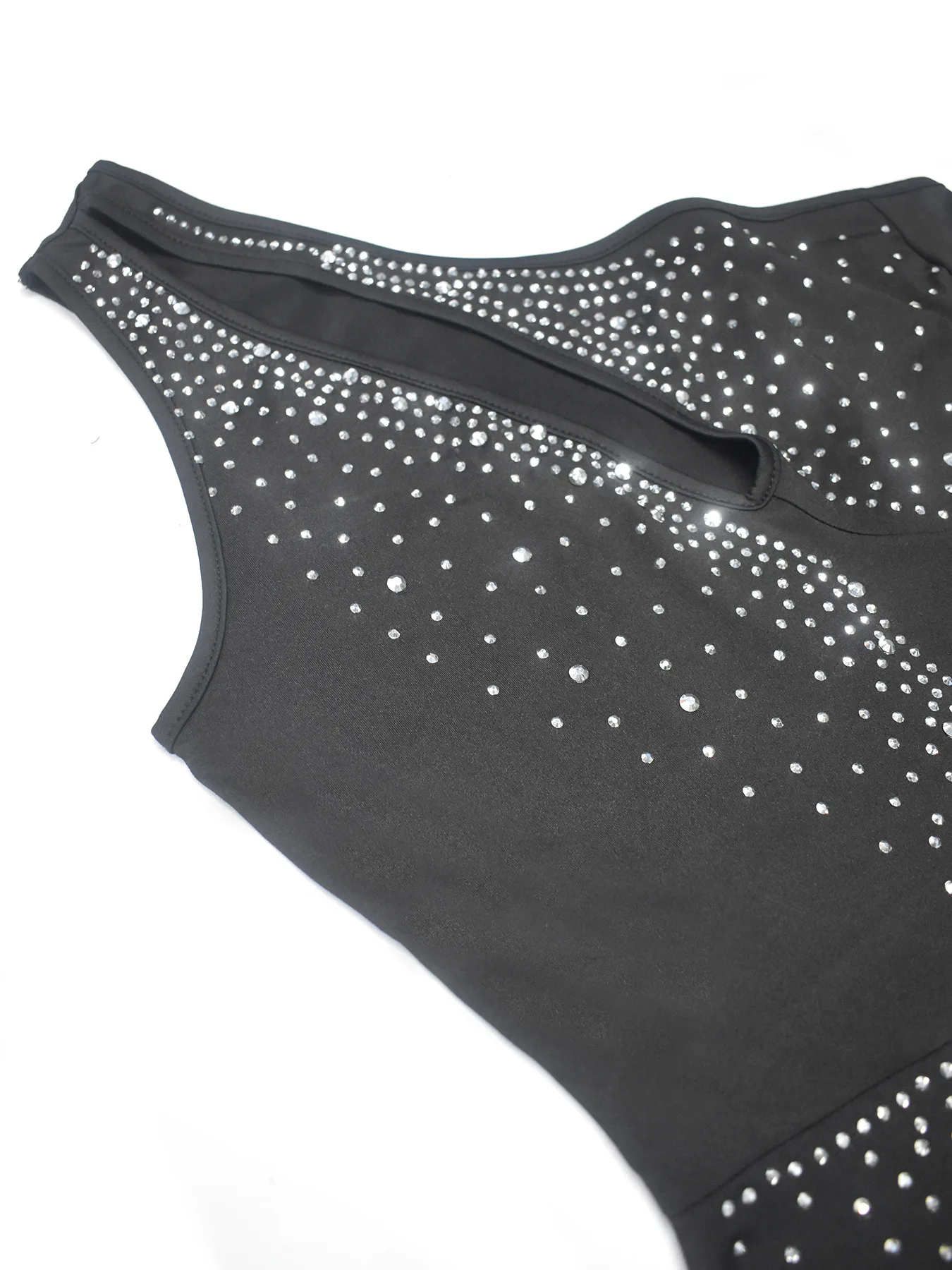 Women's Rhinestones Jumpsuits One Piece Outfits Sleeveless Rhinestone Club Overalls High Stretch Sexy Sparkly Party Rompers
