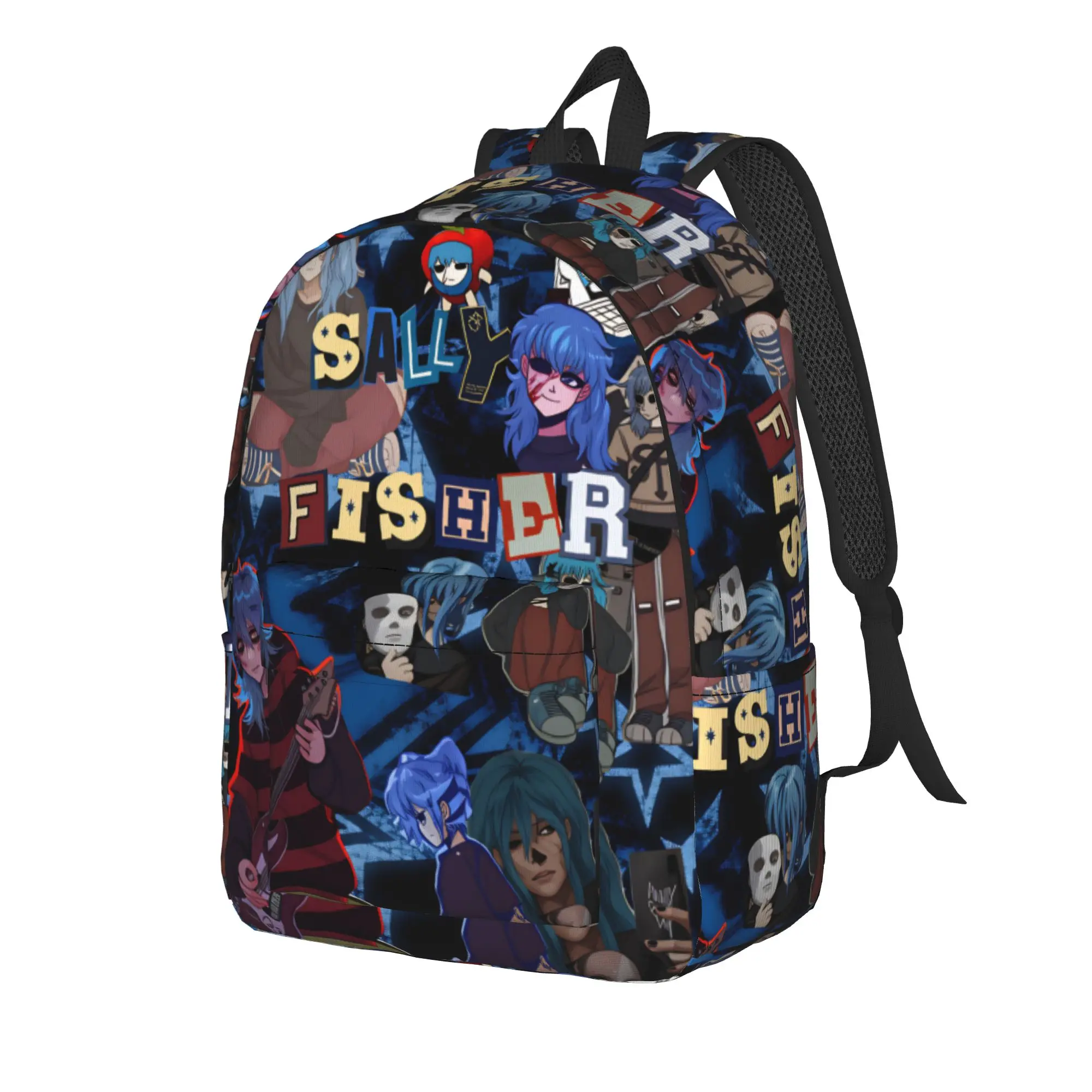 Sally Face Game Anime SF Backpack Boy  Big Backpacks Polyester Cute School Bags Travel Design Rucksack