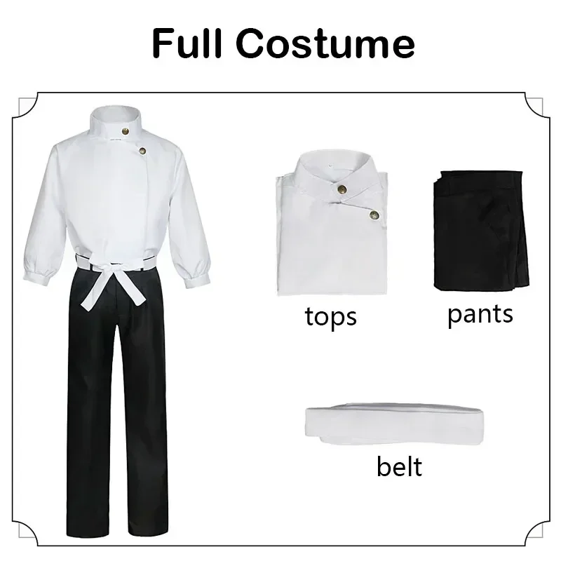 Anime Jujutsu Kaisen Okkotsu Yuuta Costume Cosplay Uniforme Top Pantaloni Parrucca Vestito Adulto Costume di Carnevale di Halloween Del Partito per Gli Uomini