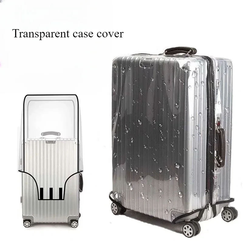 

Transparent PVC Luggage Cover Waterproof Trolley Protective Cover Thicken Durable Suitcase Dust Protector Cover Travel Accessory