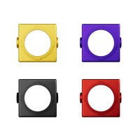 4PCS FLYWOO Ultralight Colorful Filter Holder Lens Protection Shell For DJI O4 Camera Black/ Red/ Yellow/ Purple RC Drone