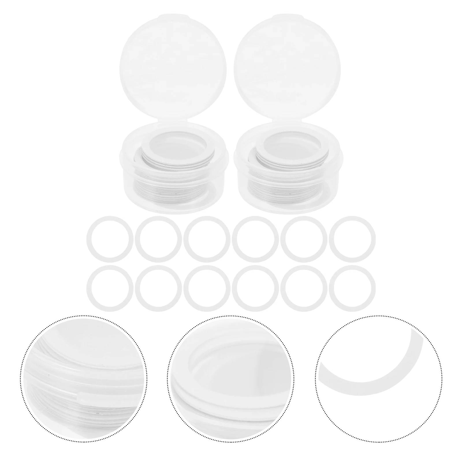 

60pcs Flute Diaphragms For Kazoo Premium Pe Material Crisp Sound Replacement Films Kazoo Flute Parts Instrument Supplies