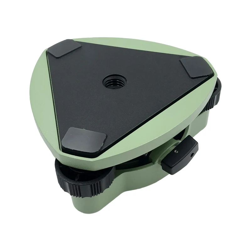 HIGH QUALITY THREE-JAW GREEN TRIBRACH WITHOUT OPTICAL PLUMMET 5/8”BASE SCREW FOR NIKON TRIMBLE TYPE TOTAL STATION THREE-JAW