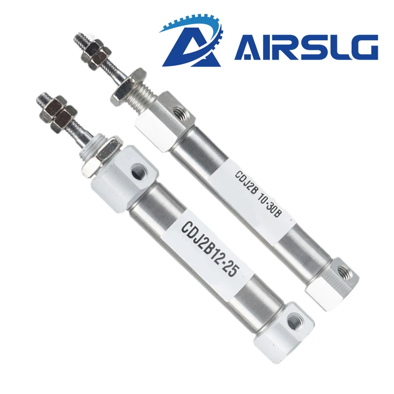 Doppeltwirkender pneumatischer Luftzylinder Mini kleiner CDJ2B Typ Einzelstange 10 mm 12 mm 16 mm Bohrung 20 mm 25 mm 30 mm 200 mm Hub CDJ2B12 – Detail 11