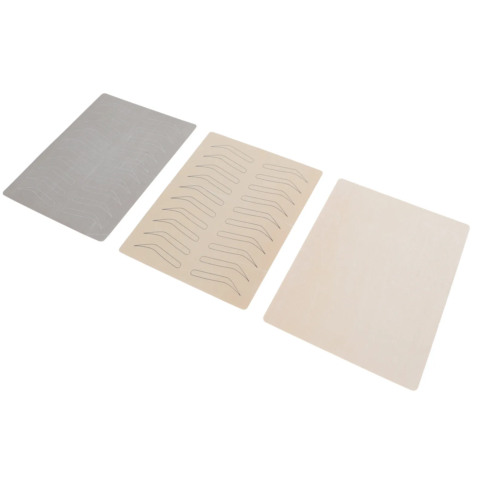 

3Pcs Silicone Practice Skin for Eyebrow Tattoos Realistic Simulation Skin Tattoo Practice Kit Beginner Makeup Training Supplies