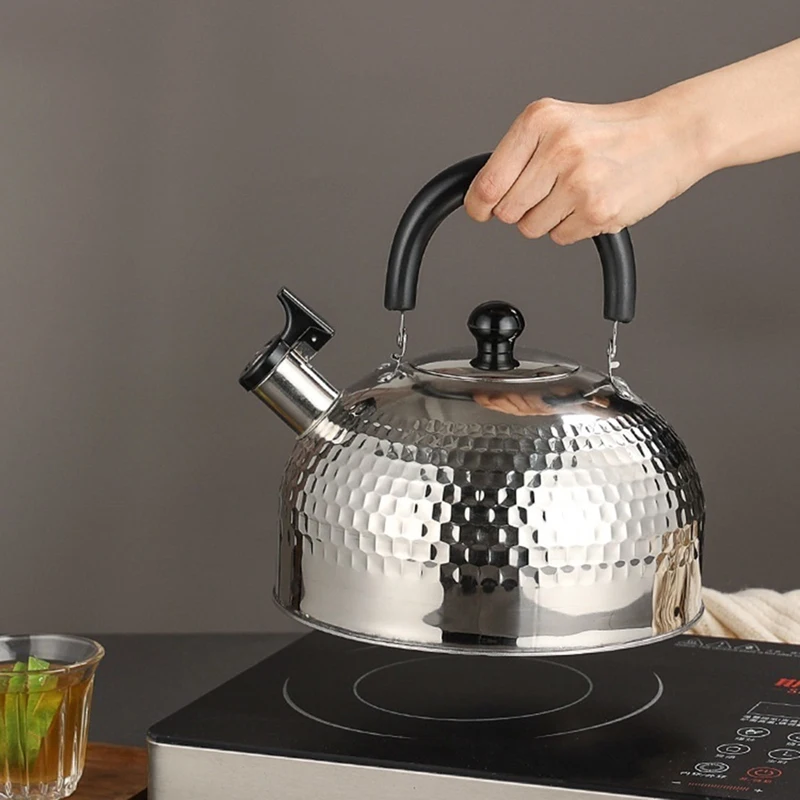 3L Whistle Teapot Large Capacity Vintage Kettle Suitable for Kitchen, Gas Stove, Induction Cooker A-ABWY