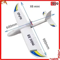 Qlq Beginner Practice Machine 800mm Wing Span Newly Upgraded Surfer X8 Mini Model Fixed Wing Remote Control Glider Children Gift