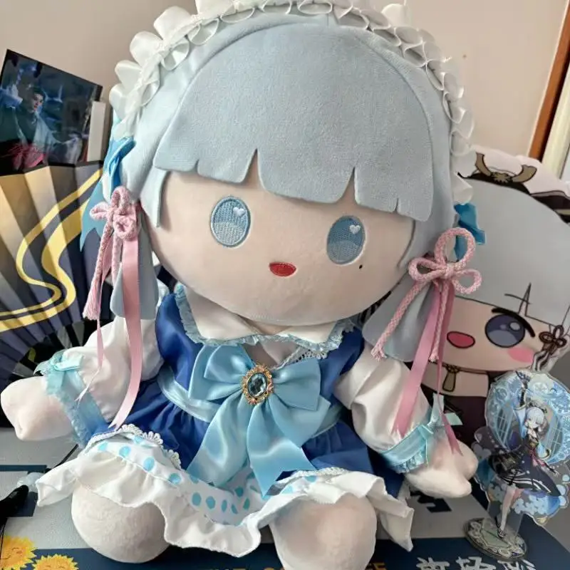 

Kamisato Ayaka Attribute Cos Game Anime Peripheral Project 40cm Cotton Doll Lady Dress Up Doll Girl Bedroom Pillow Decoration