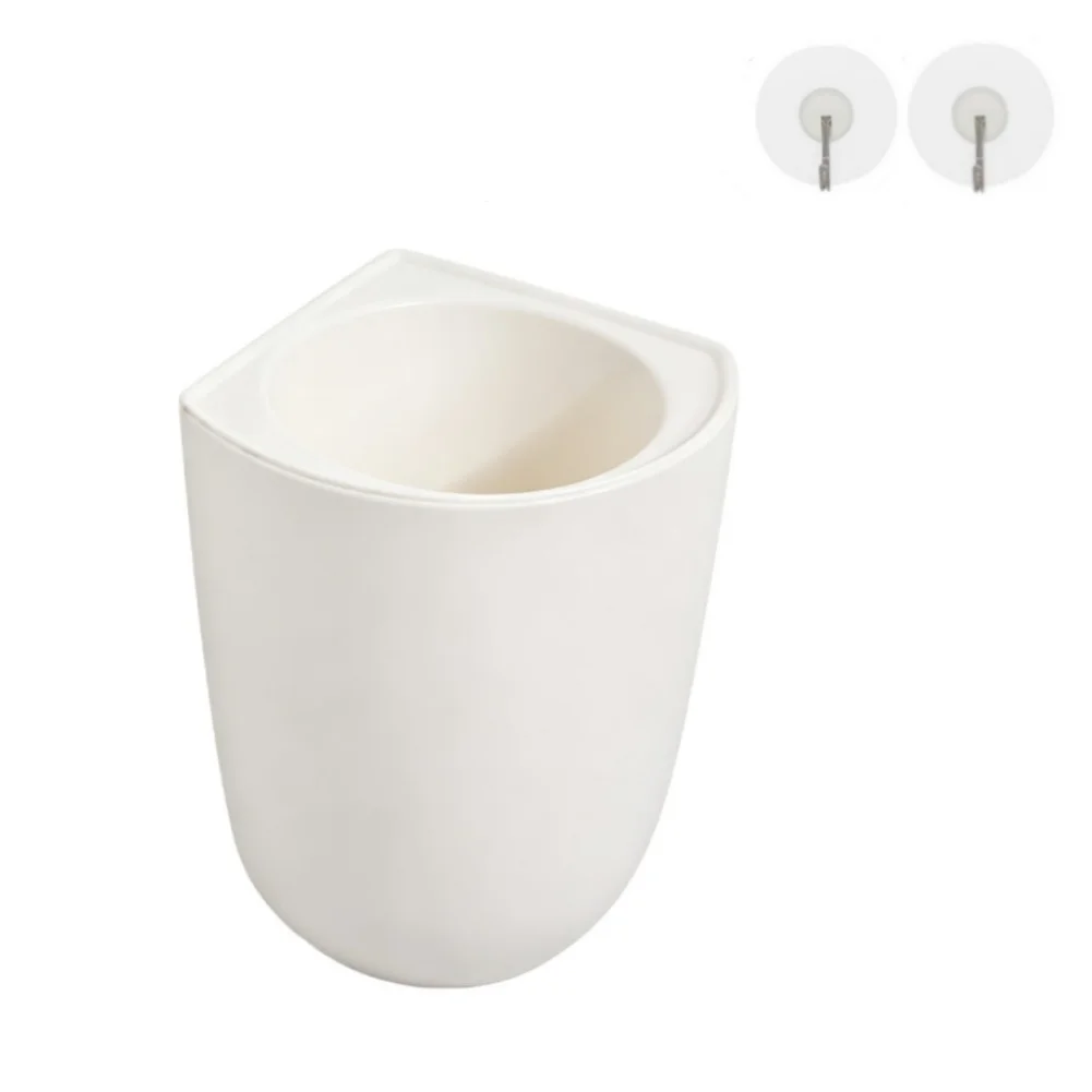 Corner Wall Mounted Self Watering Hanging for Indoor Plants with Water Level Window and Absorbent Cotton Rope System