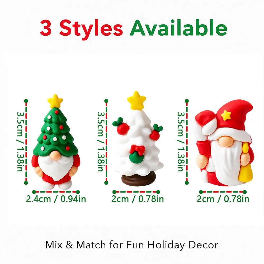 Mini Christmas Gnomes Decorations Cute Faceless Santa Elf Doll Stocking Stuffers Xmas Gifts for Kids Women Holiday Party Favors