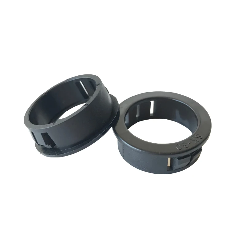 Black Plastic Round Grommet Gasket Hollow Wire Cable Protect Bushes Hole Plug Desktop through-hole buckle hole ring