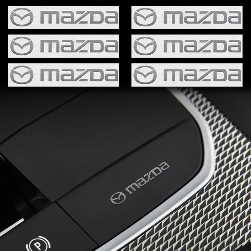 

Стайлинг автомобиля, металлическая наклейка, стеклоочиститель, внутренняя наклейка, аксессуары для Mazda 3 6 MS Atenza Axela Demio CX3, волокно Skyactiv CX5