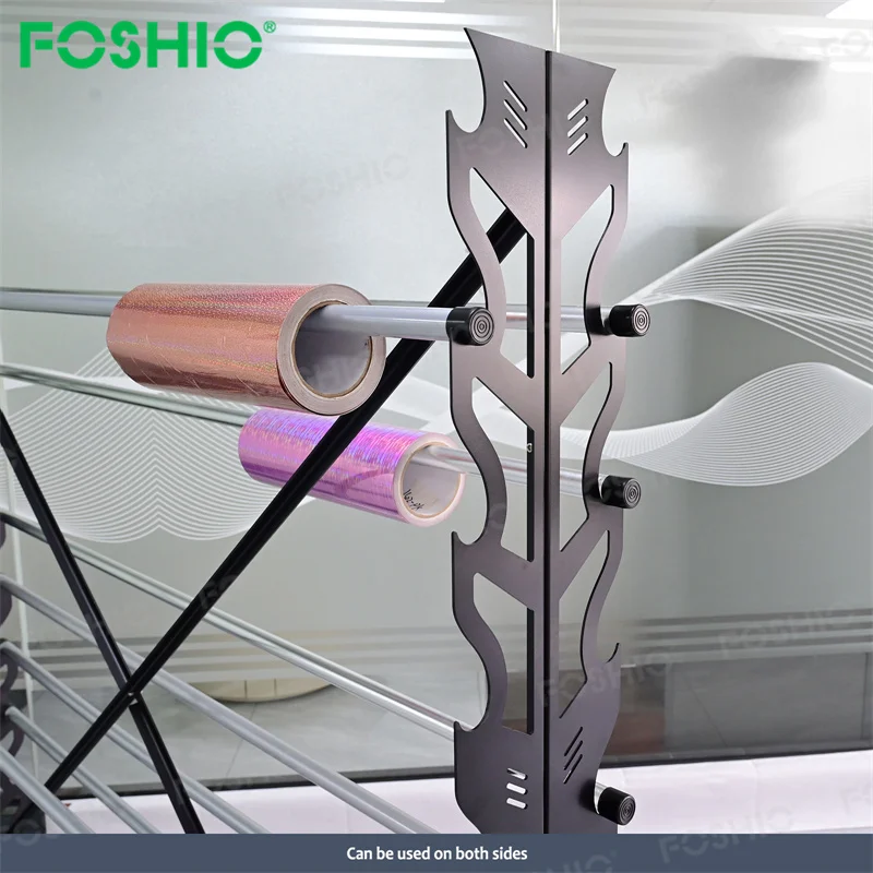 Uchwyty i stojaki ze stali nierdzewnej na rolki folii samochodowej do przyciemniania szyb, 20 sztuk.