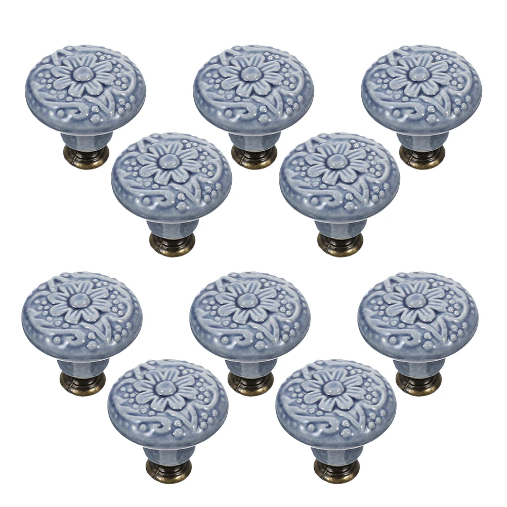 

10pcs Cabinet Knob Kitchen Cupboard Door Handle Replacement Pulling Knob For Drawer Wardrobe Furniture Ceramic Hardware