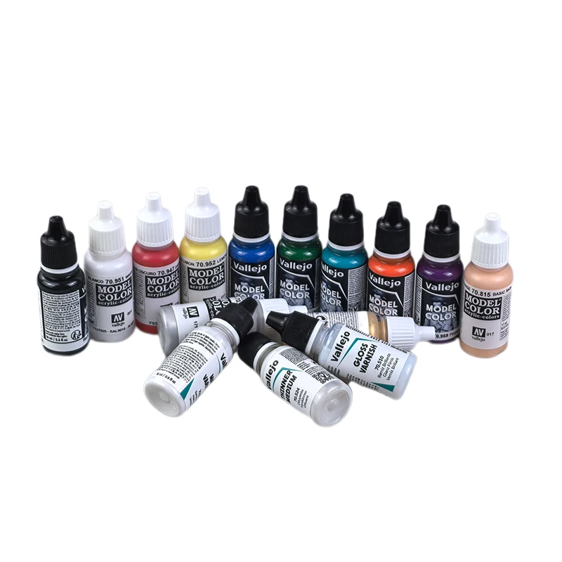 طقم جراج نموذج Vallejo PAINT AV مرسومة يدويًا بالطلاء الأساسي المائي #5