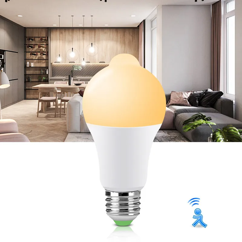 85-265V E27 PIR Motion Sensor Lamp 9W 12W 15W 18W LED Bulb with Motion Sensor Infrared Radiation Motion Detector Security Light