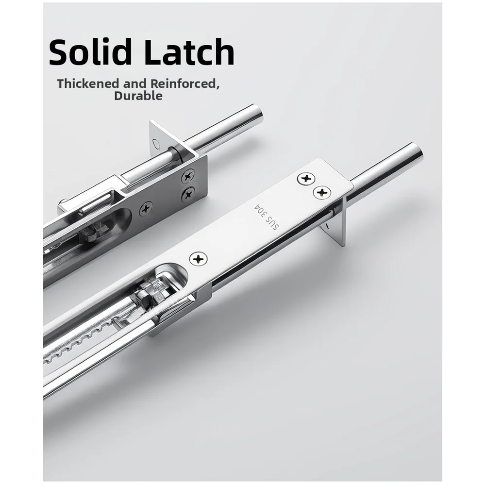 

Засов скрытого монтажа из нержавеющей стали для противопожарных дверей, 6 дюймов, регулируемый, для деревянных дверей, фурнитура