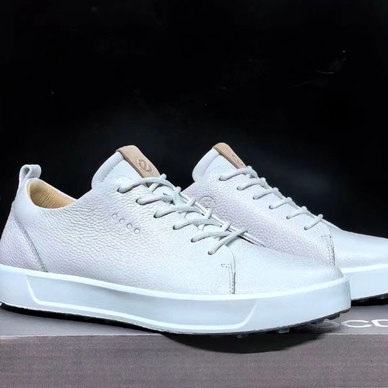 Zapatos de Golf de cuero impermeables para hombre, antideslizantes, ligeros, para deportes al aire libre, zapatillas para caminar, entrenadores,