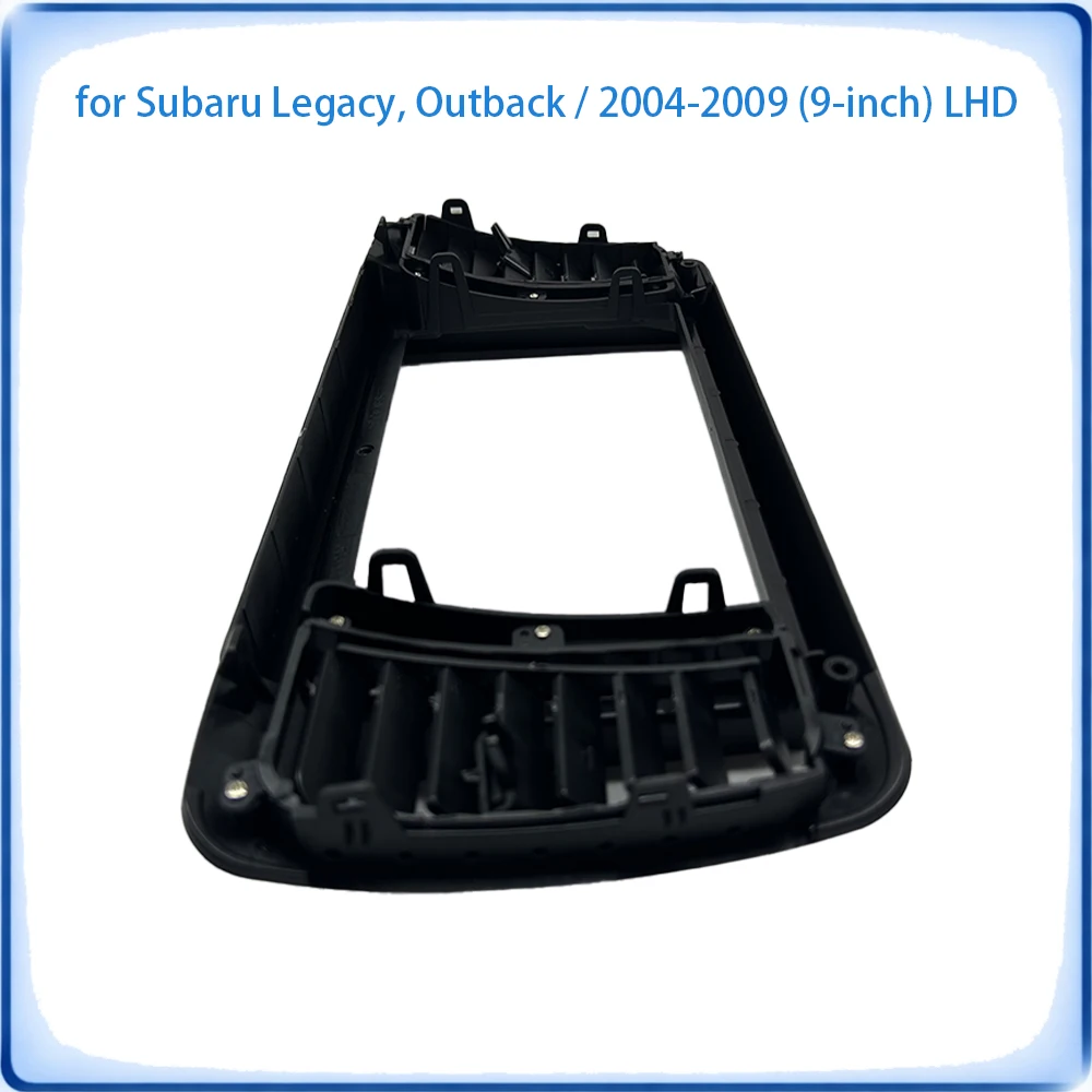 Car Radio Fascia Frame For Subaru Legacy Outback 2004-2009 9 inch LHD Stereo Panel Wiring Harness Power Cable Car Accessories