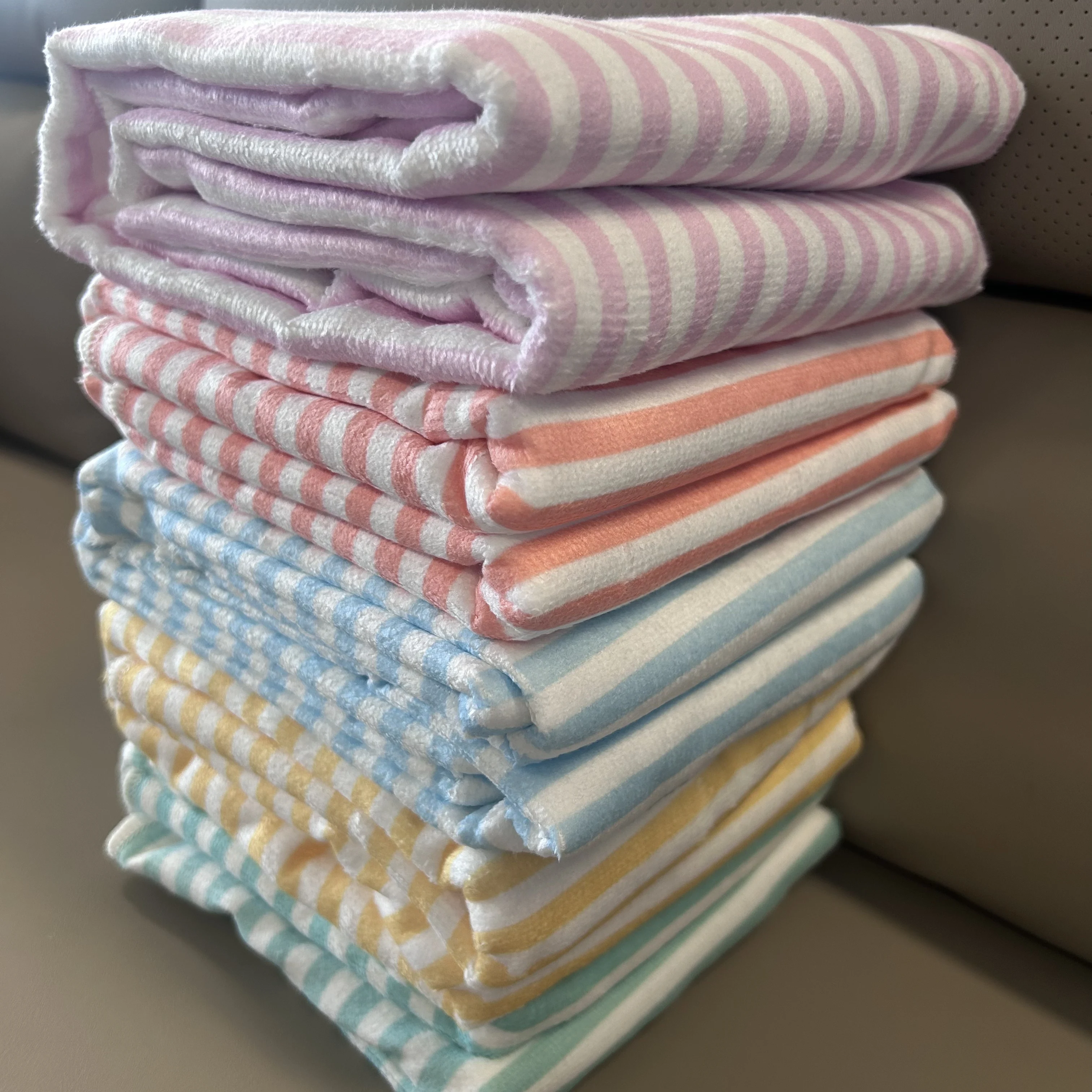 Personalized Towel Monogram Beach Towel Girls Trip Custom Beach Towel Striped Towel with Name Custom Text Towel Preppy Beach