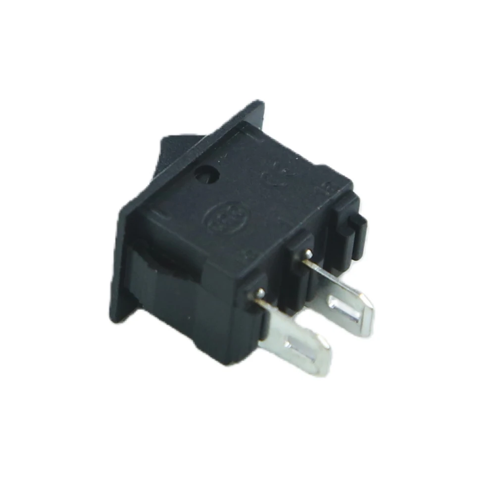 10x15mm 2 Pin ON/OFF SPST Rocker Switch 3A 250V Mini Push Button Black  Snap-in KCD11 view 4