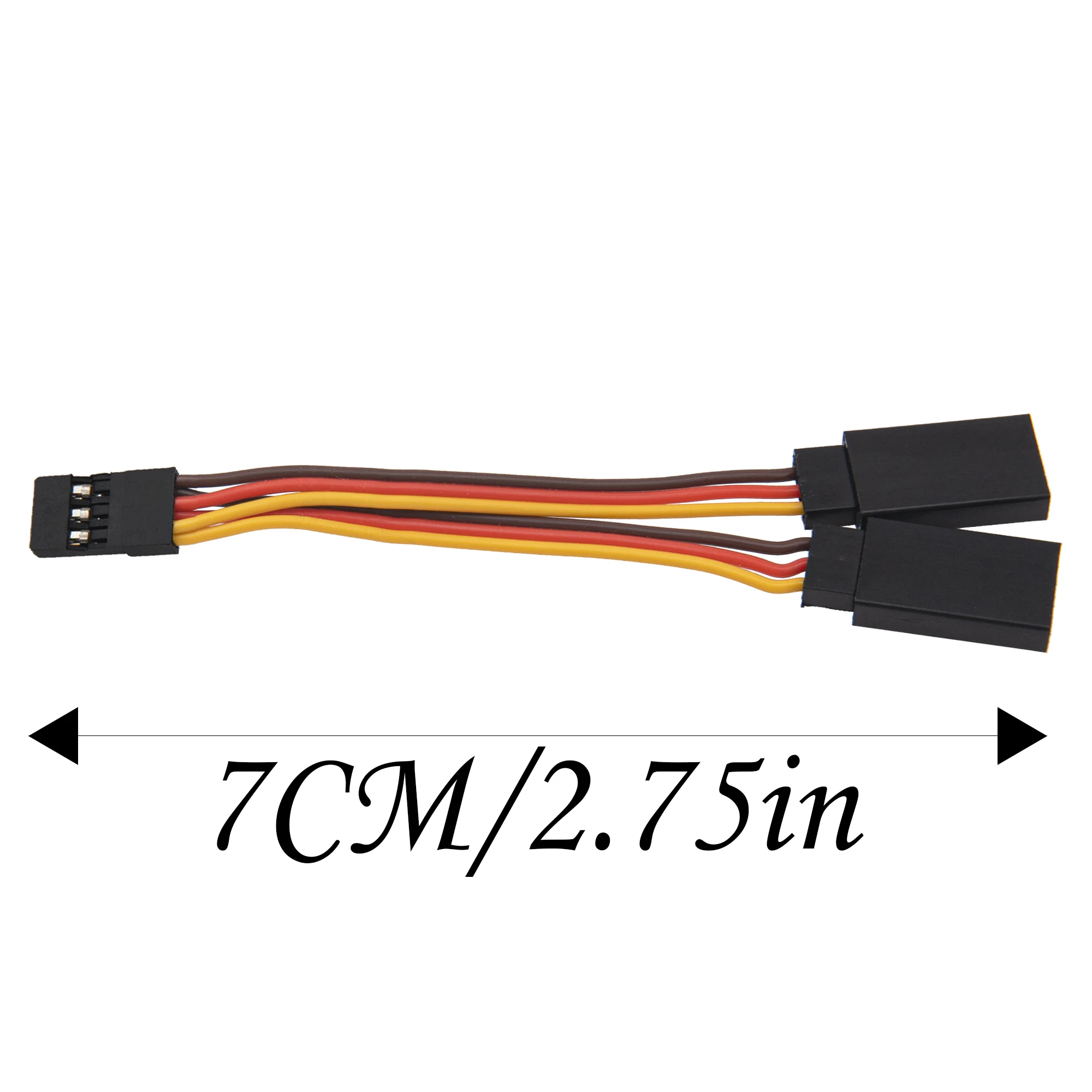 Cable divisor Servo estilo JR de 6 uds, Servo de 1,96 ", 1 macho a 2 cables de extensión JR hembra para modelos RC, coche, avión, helicóptero