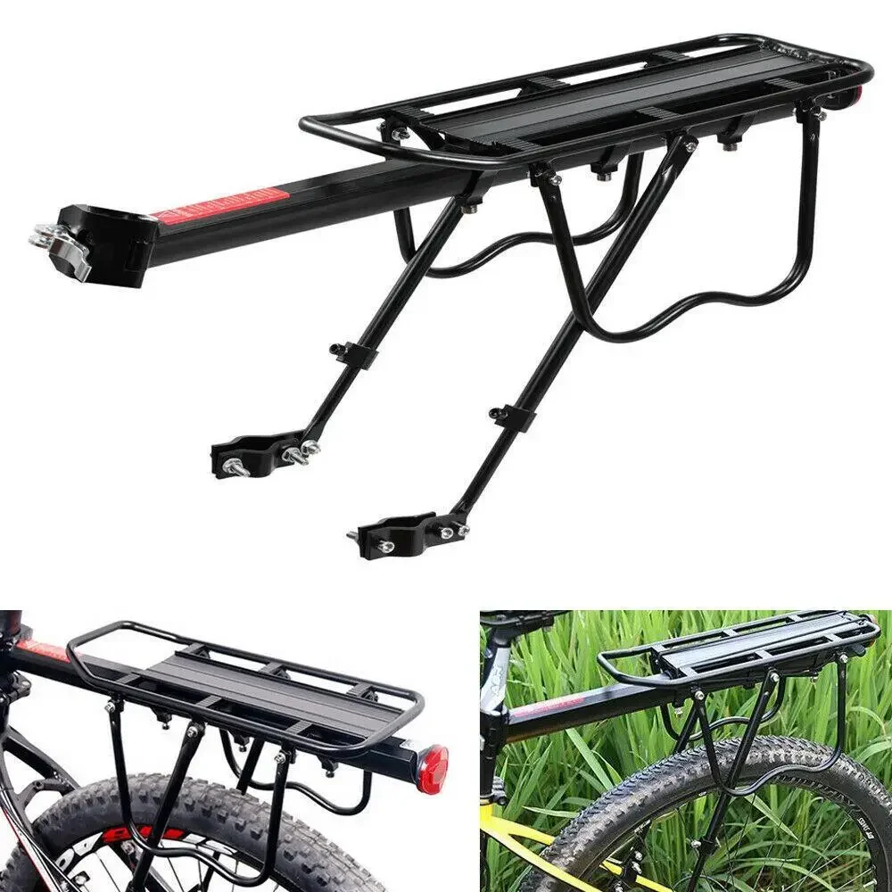 

Outdoor Equipment Bicycle Back Seat Luggage Carrier Cargo Rear Rack Shelf Cycling Bag Stand Holder Trunk Alloy Tailstock Holder