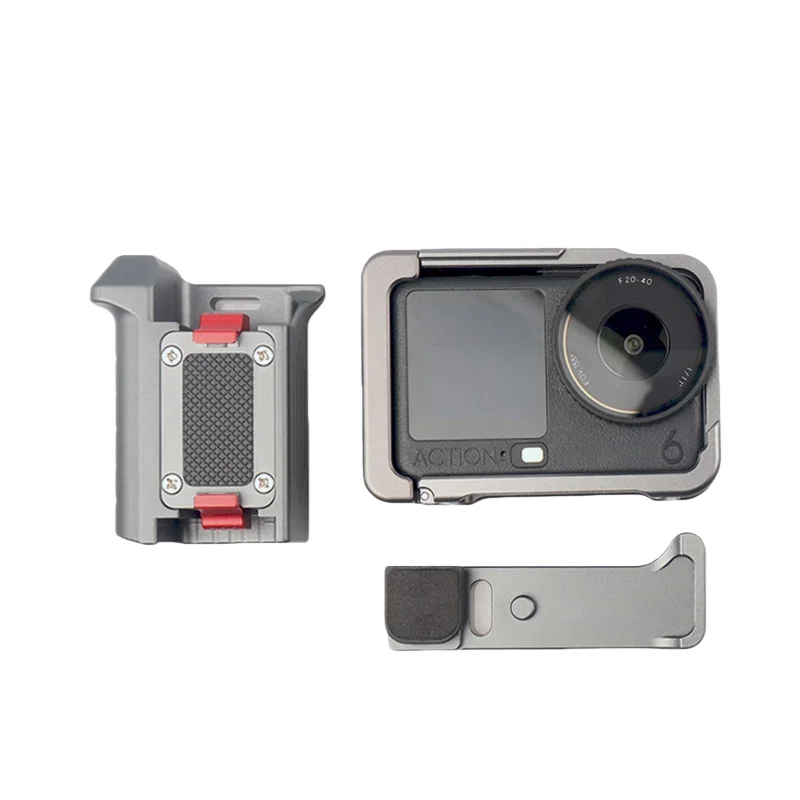

For DJI Action 6 Camera Grip Kit Action Camera Protective Frame Adapter Accessory