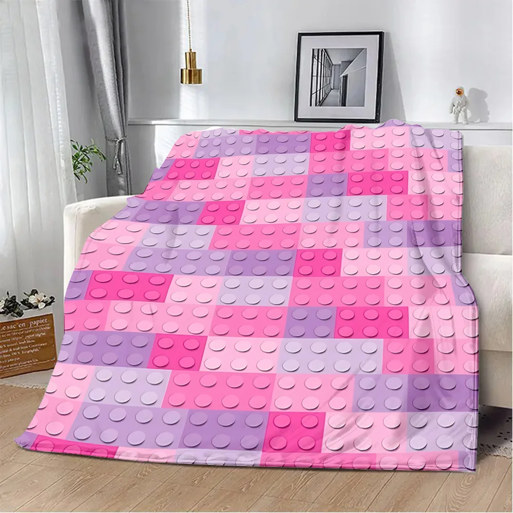 Toy L-LEGOS Printed Blanket Picnic Blankets Warm Blanket Soft and Comfortable Blanket Home Travel Birthday Gift